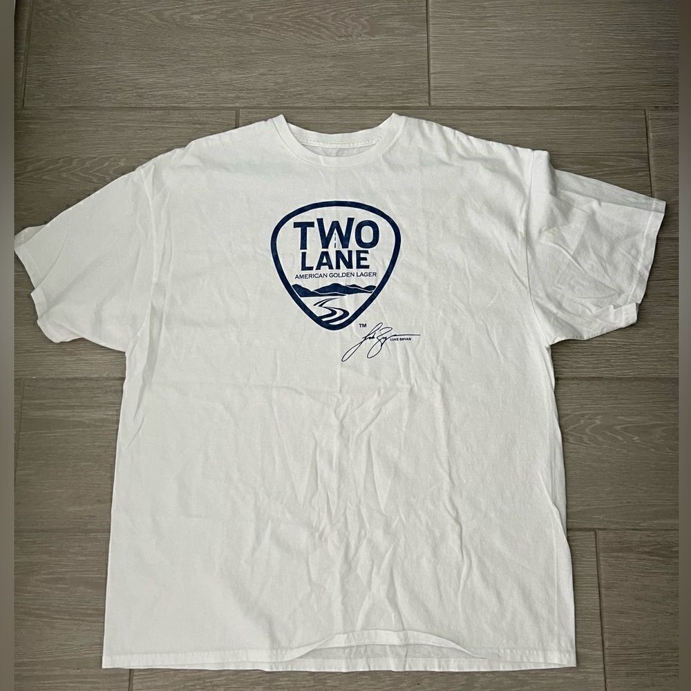 Luke Bryan Two Lane American Golden Lager Shirt 2XL